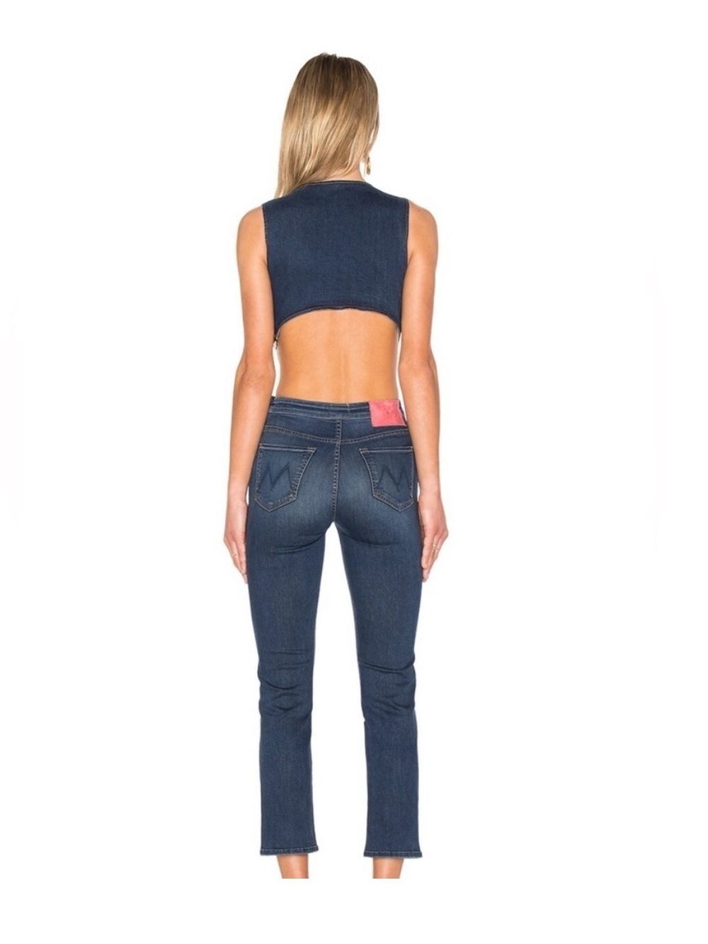 Mother x Miranda Kerr The Cut it Out Jumpsuit in Absolutely, Positively - Picture 4 of 11